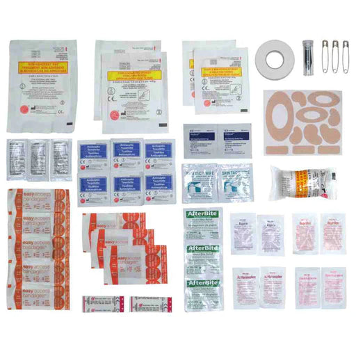 All the supplies of the ultralight / watertight kit on a white background