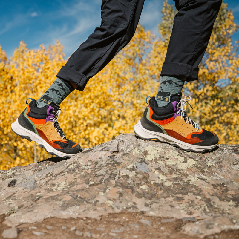 Men's Hike Hike Hut Micro Crew Midweight Hiking Socks | Seafoam