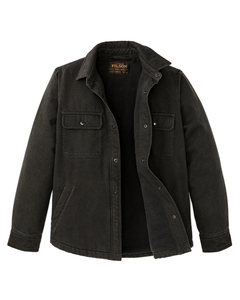 Men's Fleece Lined Jacket Shirt | Peat