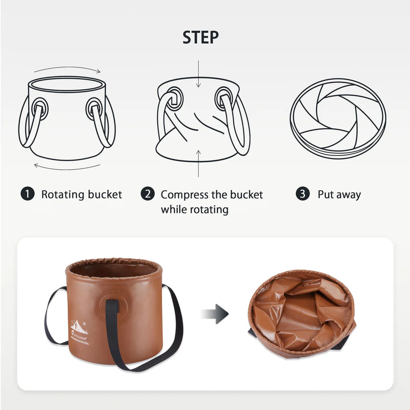 FLEX BUCKET - Foldable Waterproof Round Camping Bucket