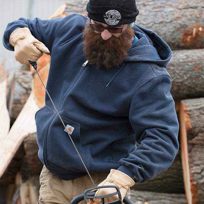 Carhartt Mens Rain Defender Loose Fit Heavyweight Full Zip