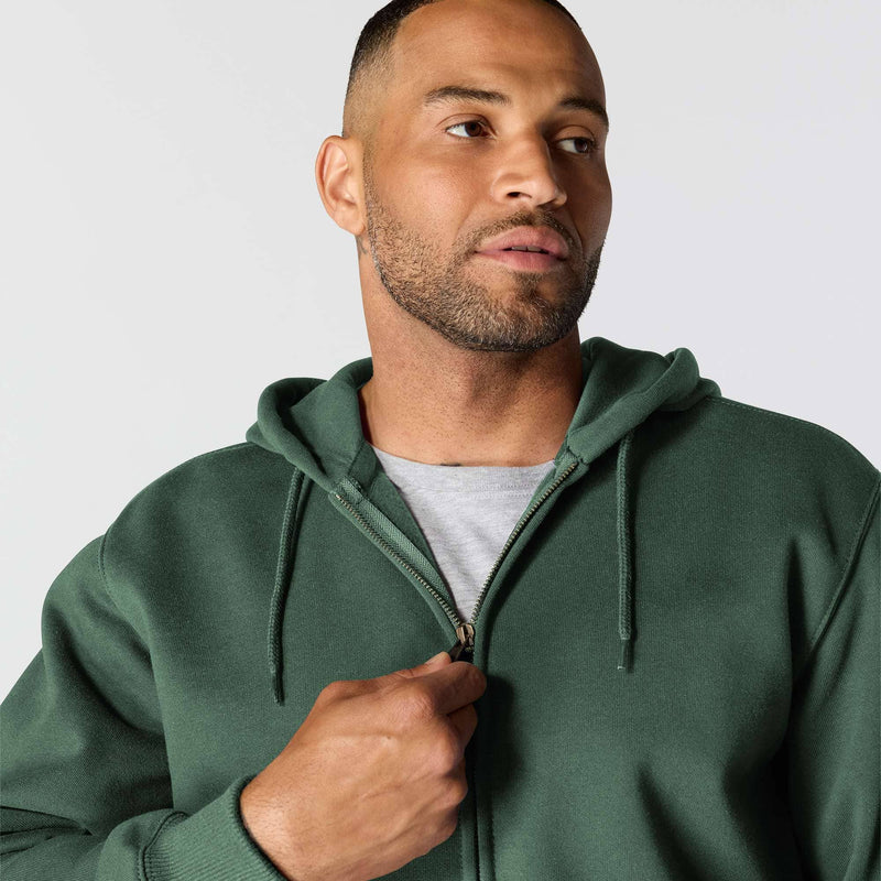 Paxton Heavyweight Full-Zip Sweatshirt | Forestry Green