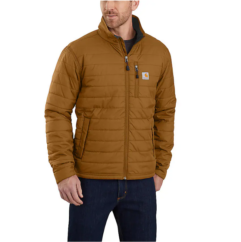 Men's Rain Defender® Insulated Jacket - Relaxed Fit | Carhartt Brown