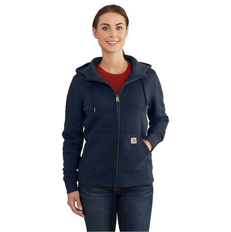 Women's Relaxed Fit Midweight Full-Zip Sweatshirt | Navy
