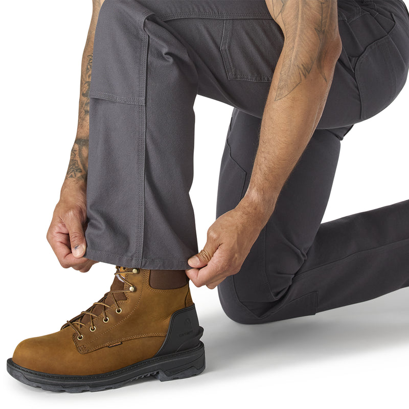 Men's Relaxed Straight Rugged Flex™ Duck Double-Front Dungaree | Shadow