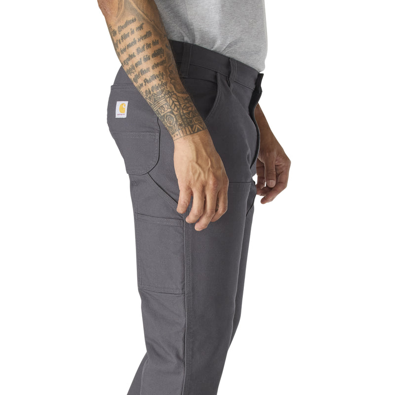 Men's Relaxed Straight Rugged Flex™ Duck Double-Front Dungaree | Shadow