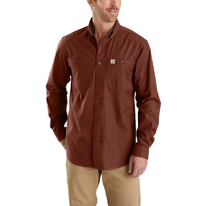 Carhartt Mens Rugged Flex Rigby Long Sleeve Work Shirt