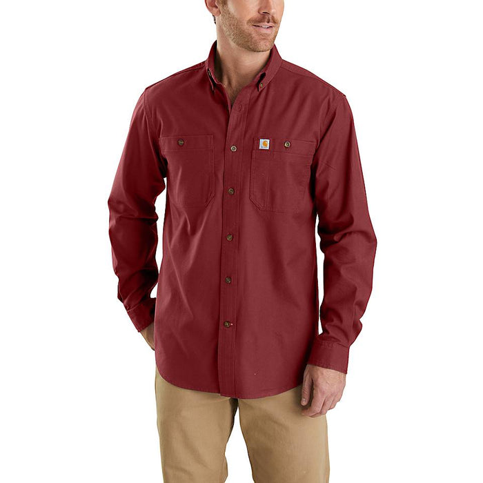 Carhartt Mens Rugged Flex Rigby Long Sleeve Work Shirt