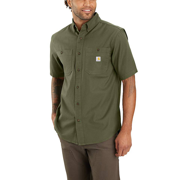 Carhartt Mens Rugged Flex Rigby Short Sleeve Work Shirt