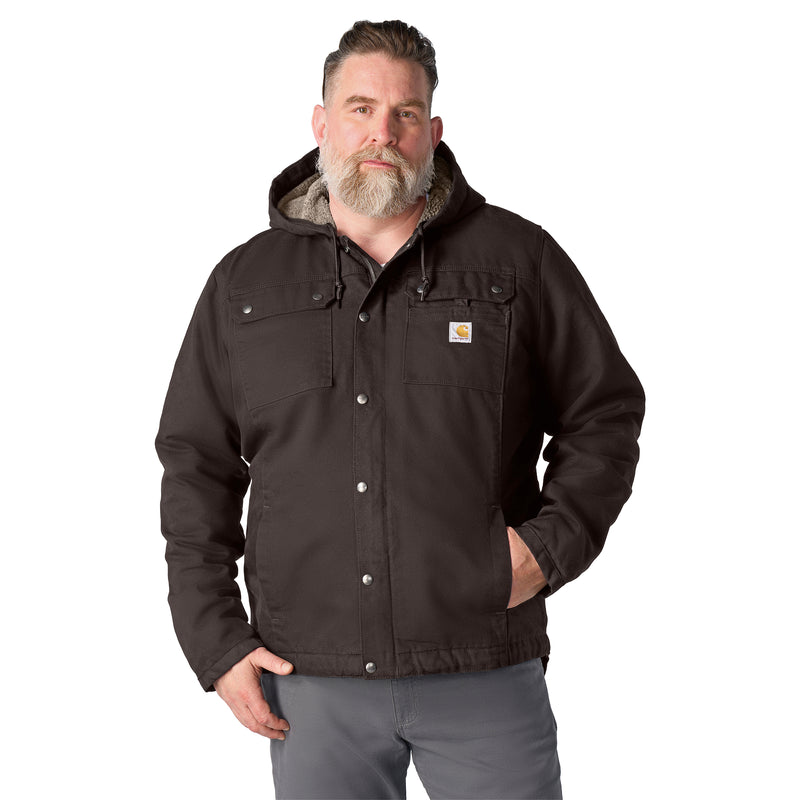 Men's Washed Duck Bartlett Jacket | Dark Brown
