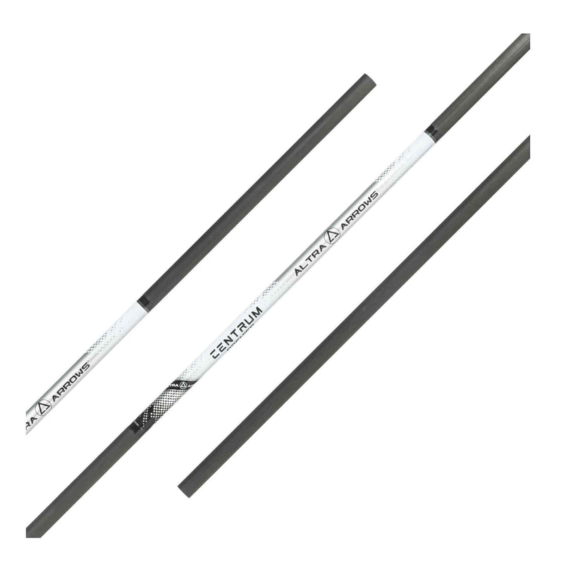 3 white arrow shafts with gray ends