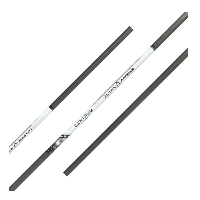 3 white arrow shafts with gray ends