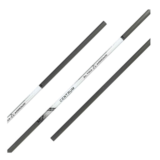 3 white arrow shafts with gray ends