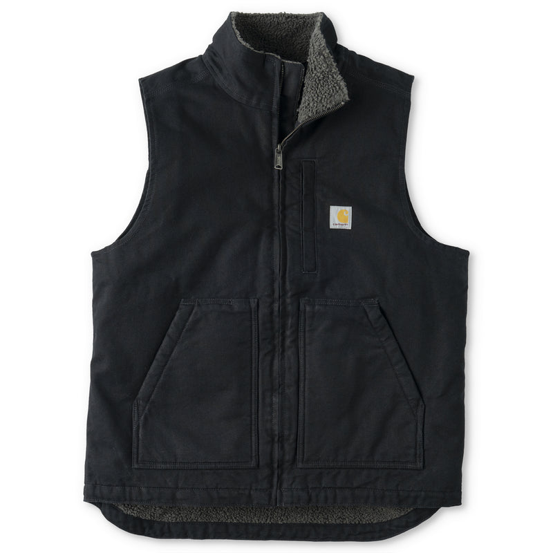 Carhartt Men's Sherpa-Lined Mock Neck Vest | Black