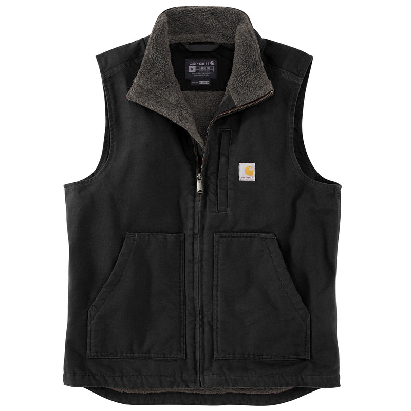 Carhartt Men's Sherpa-Lined Mock Neck Vest | Black