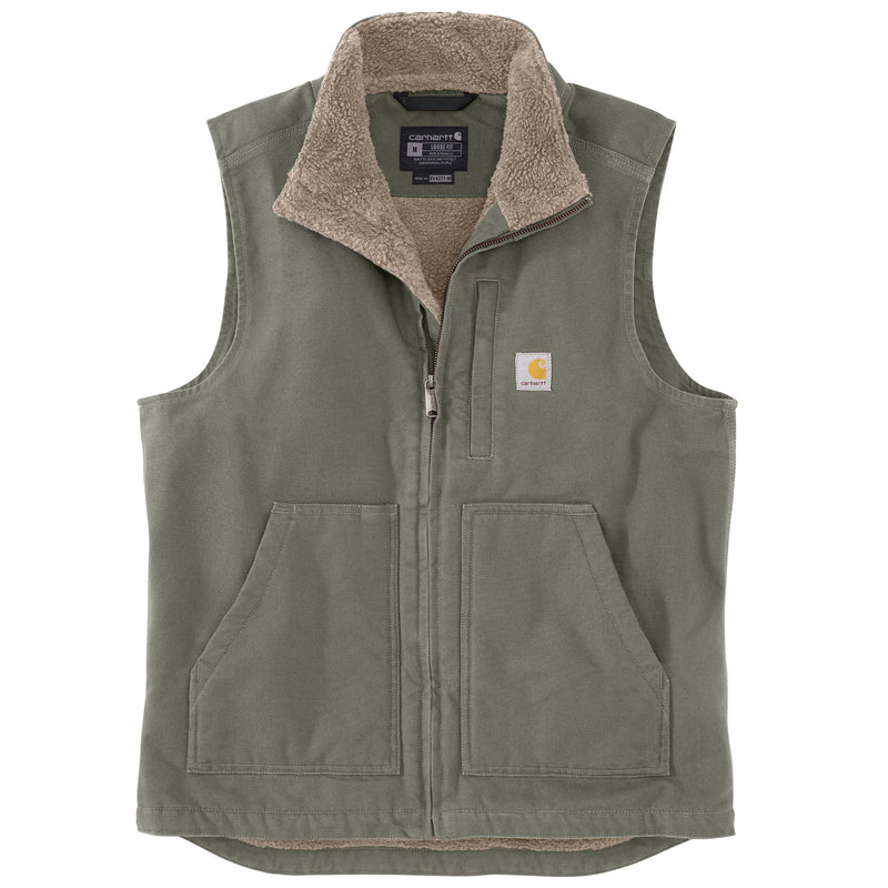 Carhartt Men's Sherpa-Lined Mock Neck Vest | Moss