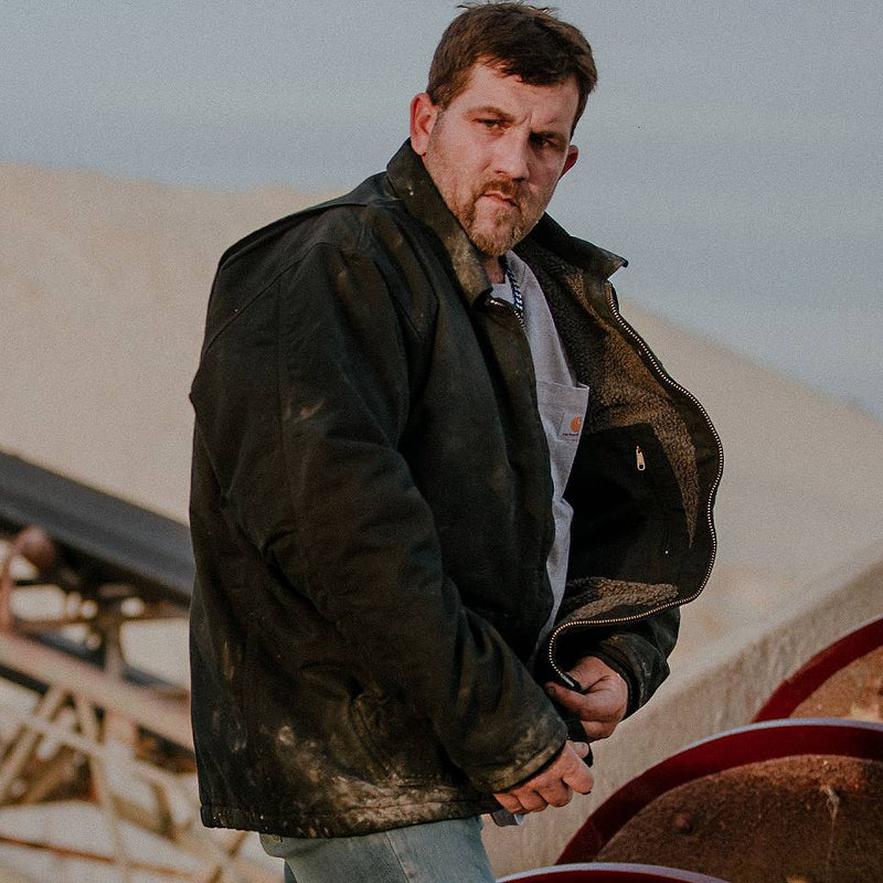 Carhartt Men's Washed Duck Sherpa Lined Coat