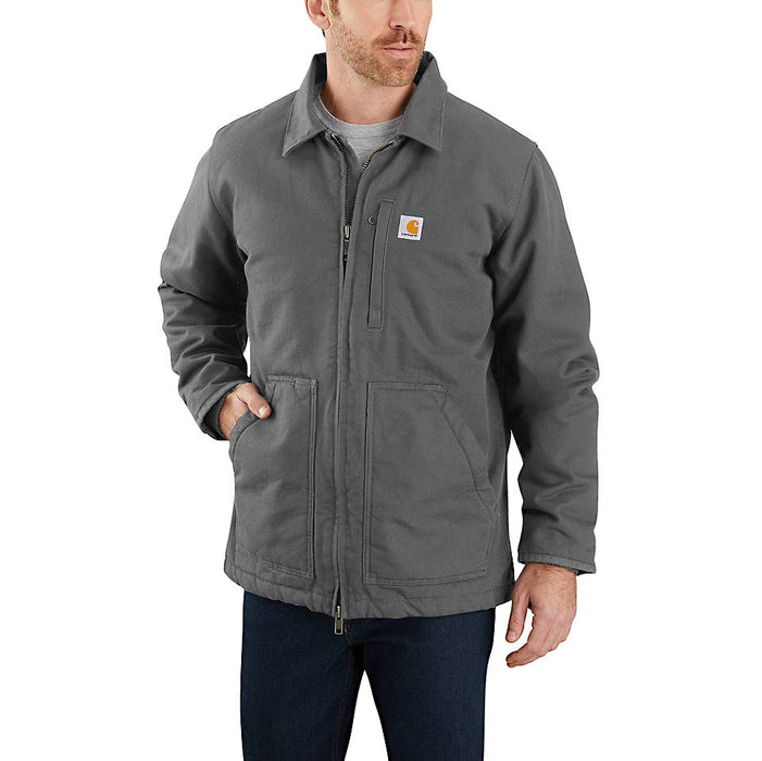 Carhartt Mens Washed Duck Sherpa Lined Coat