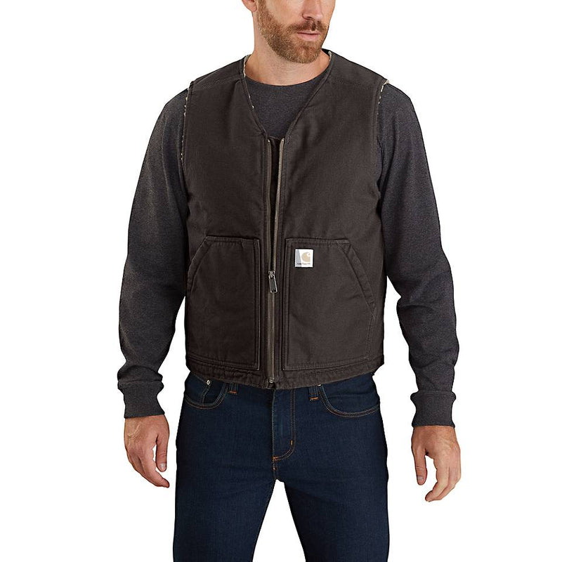 Carhartt Men's Washed Duck Sherpa Lined Vest