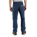 Back view of Carhartt Men's Loose Fit Double Front Utility Logger Jeans in color Canal