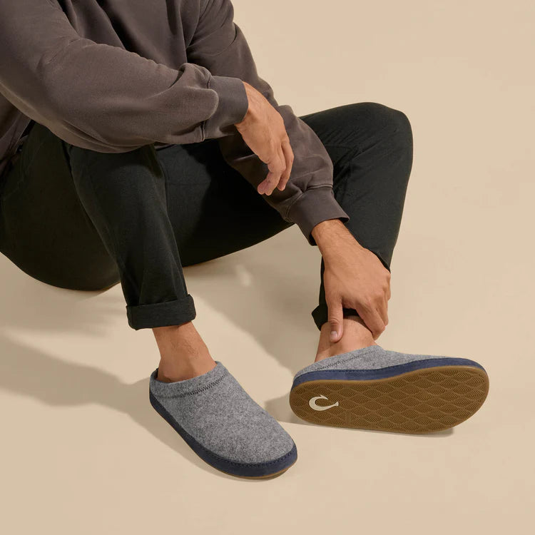 Men's Hāmani Hulu Wool Slipper | Graphite