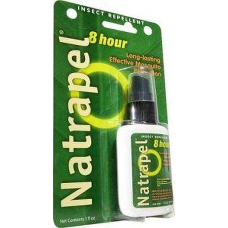 An insect repellent in its package on a white background