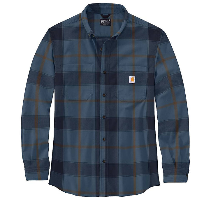 Men's Rugged Flex® Relaxed Fit Midweight Flannel Long-Sleeve Plaid Shirt