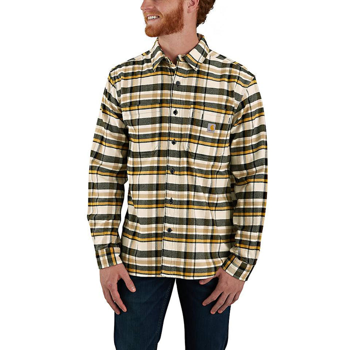 Men's Rugged Flex® Relaxed Fit Midweight Flannel Long-Sleeve Plaid Shirt