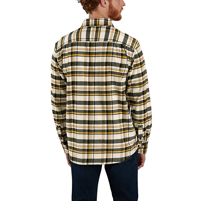 Men's Rugged Flex® Relaxed Fit Midweight Flannel Long-Sleeve Plaid Shirt