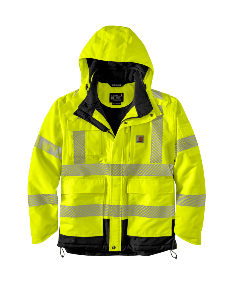 Men's High-Visibility Waterproof Class 3 Sherwood Jacket - 4 Extreme Warmth Rating | Brite Lime