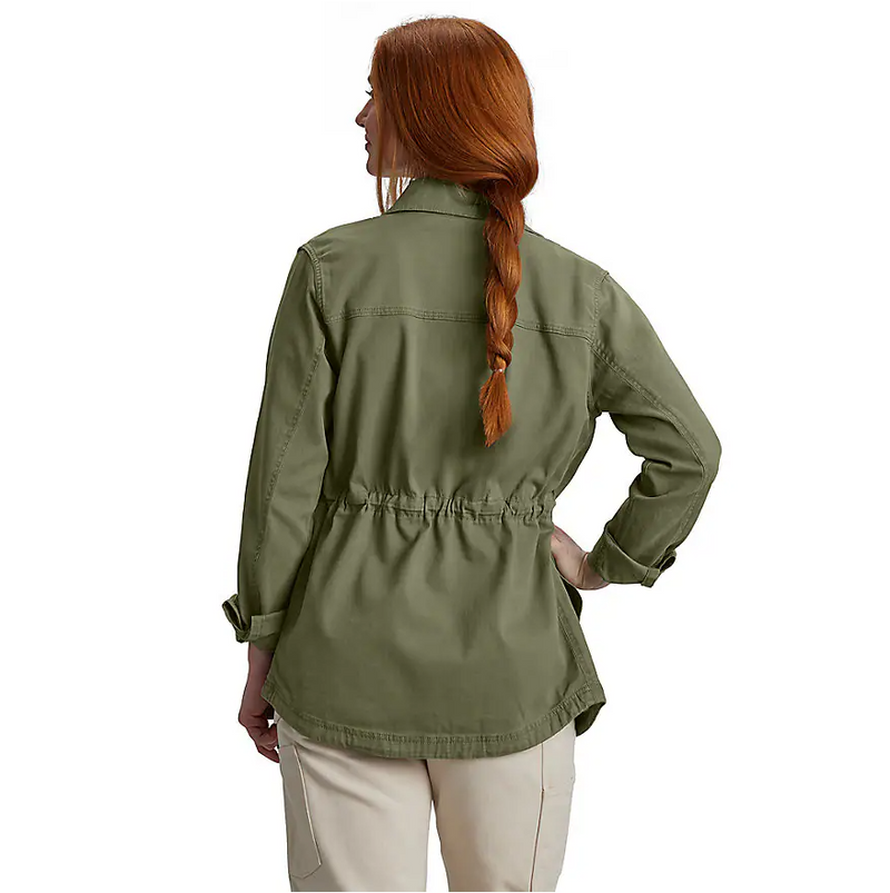 Women's TENCEL™ Fiber Series Relaxed Fit Canvas Coat - 1 Warm Rating | Dusty Olive