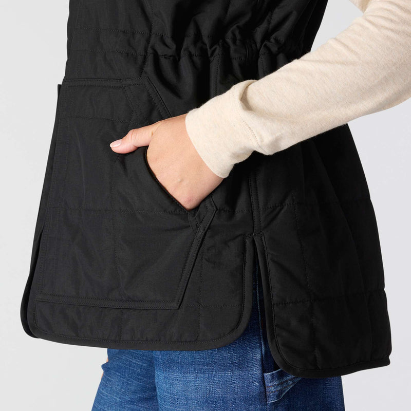 Women's Rockford Mock Neck Vest | Black