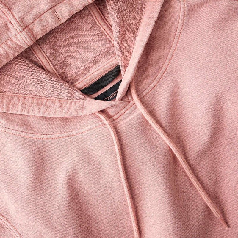 Women's Relaxed Fit Midweight Garment Dye French Terry Hooded Sweatshirt | Rose Tint