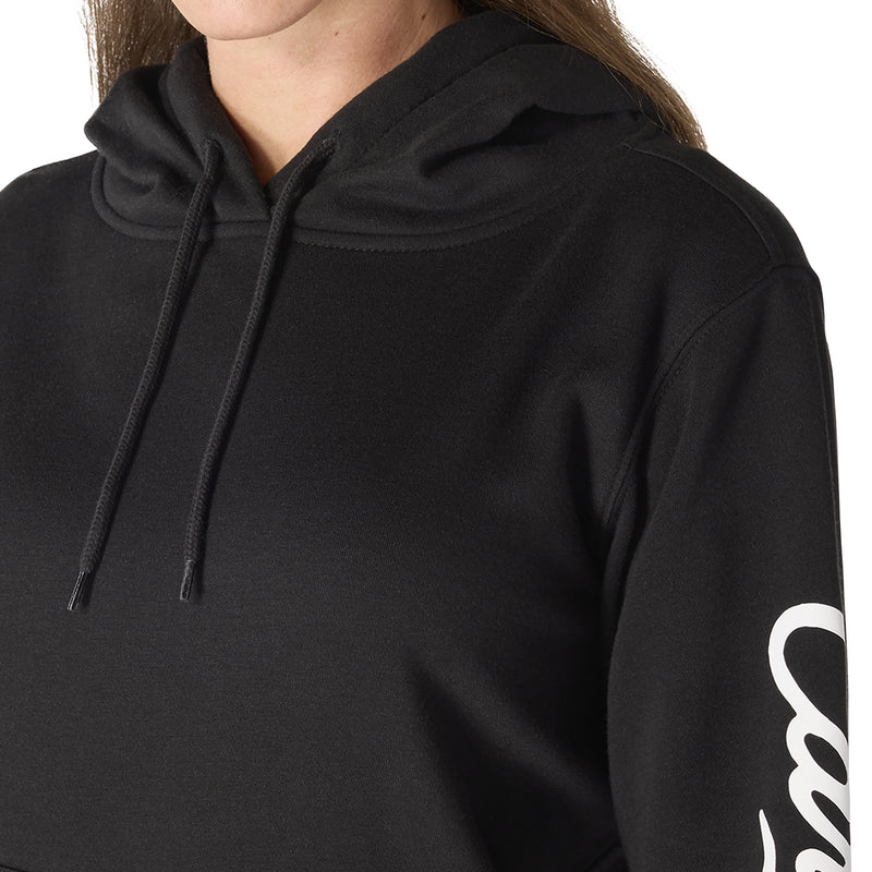Women's Sawyer Script Logo Sleeve Sweatshirt | Black