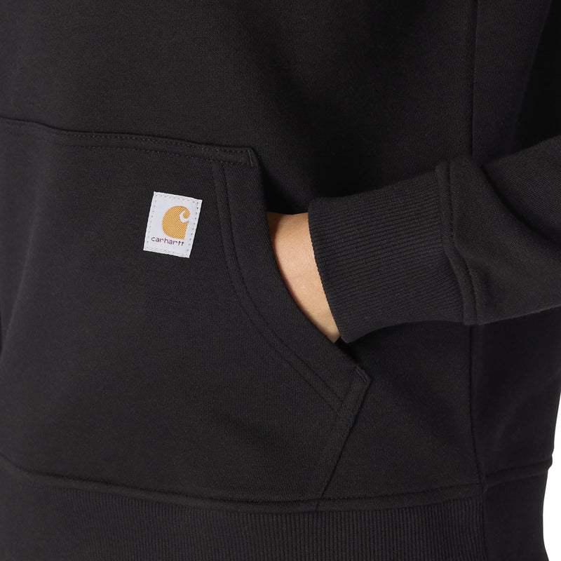 Women's Sawyer Script Logo Sleeve Sweatshirt | Black