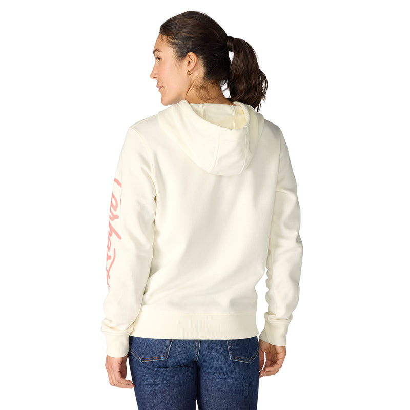 Women's Sawyer Script Logo Sleeve Sweatshirt | Eggshell