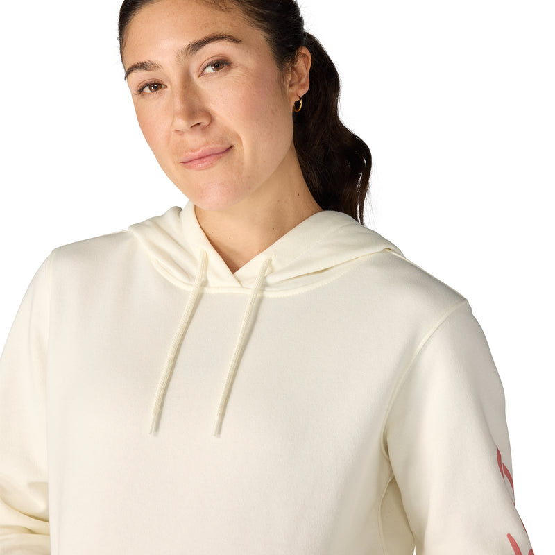 Women's Sawyer Script Logo Sleeve Sweatshirt | Eggshell