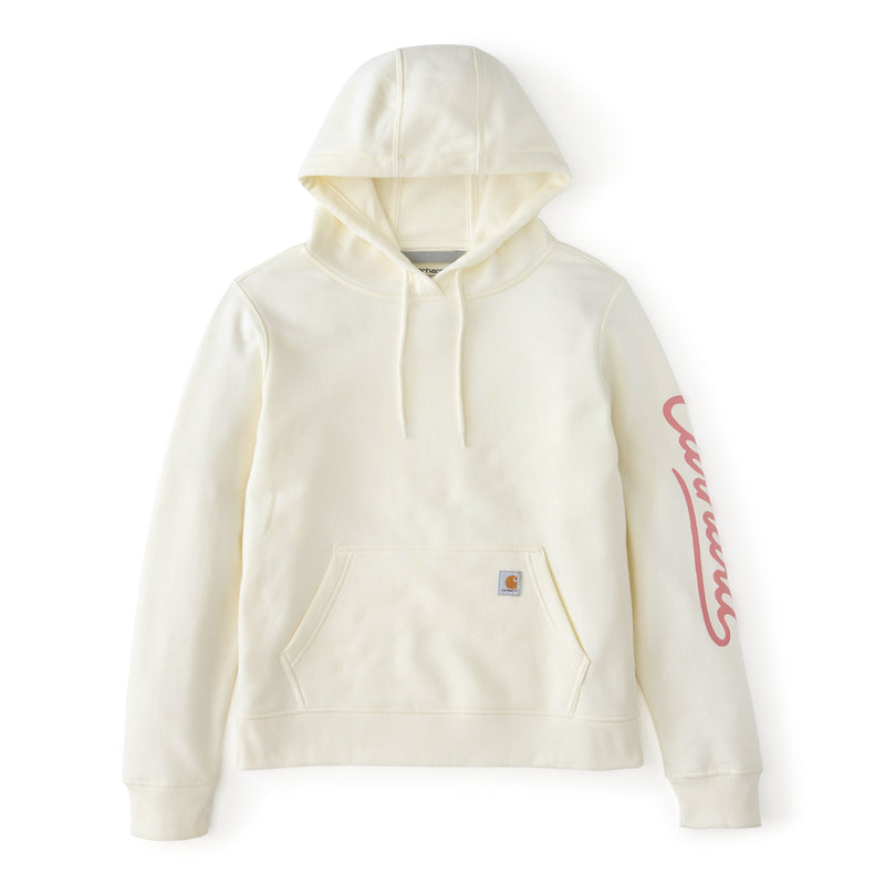 Women's Sawyer Script Logo Sleeve Sweatshirt | Eggshell