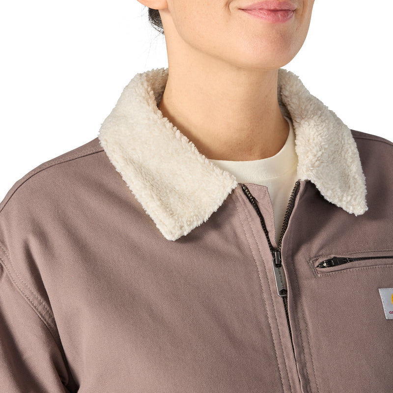 Women's Crawford Sherpa Detroit Jacket | Stone Brown