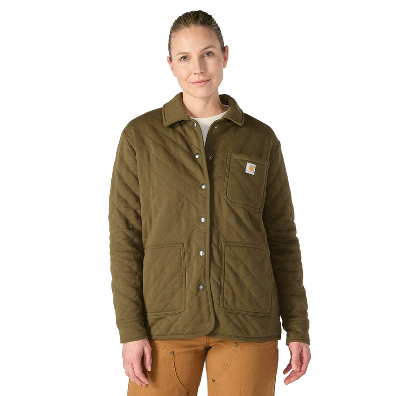 Women's Paxton Quilted Shirt Jac | Burnished Logs