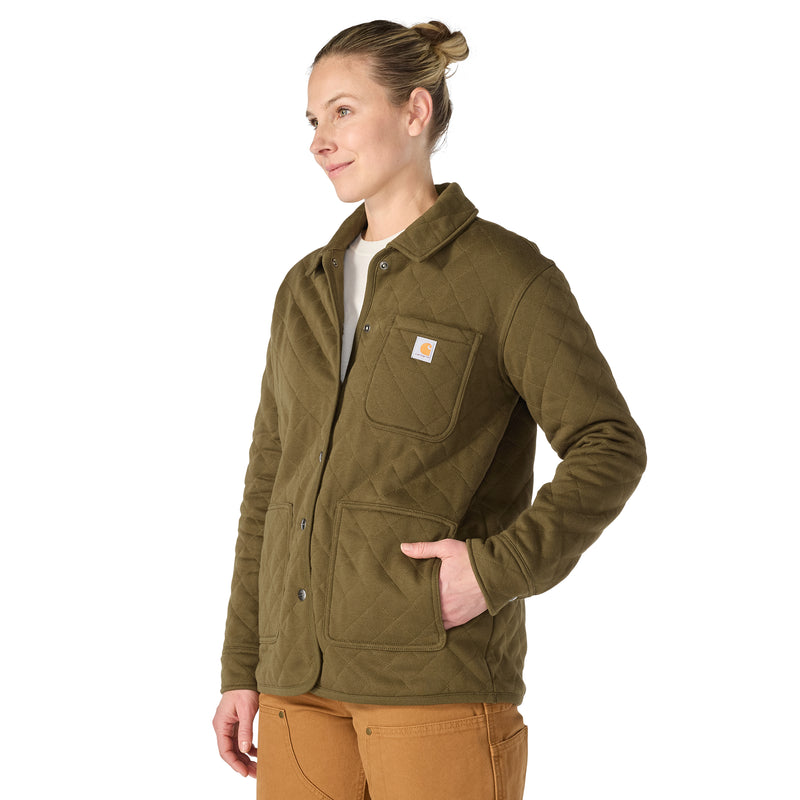 Women's Paxton Quilted Shirt Jac | Burnished Logs
