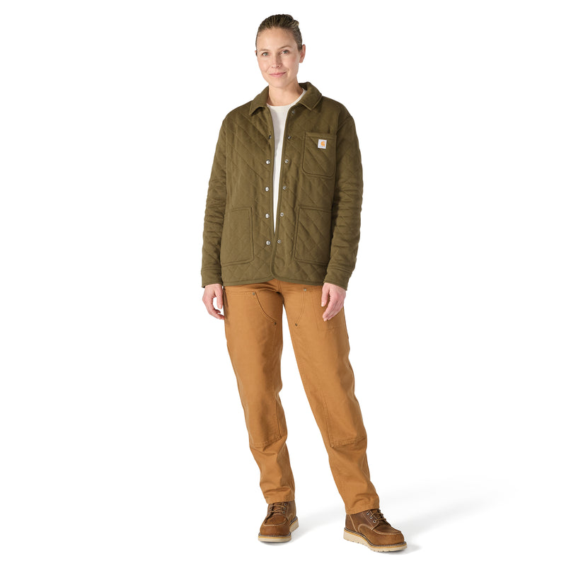 Women's Paxton Quilted Shirt Jac | Burnished Logs