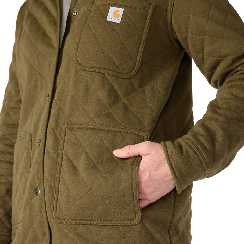 Women's Paxton Quilted Shirt Jac | Burnished Logs