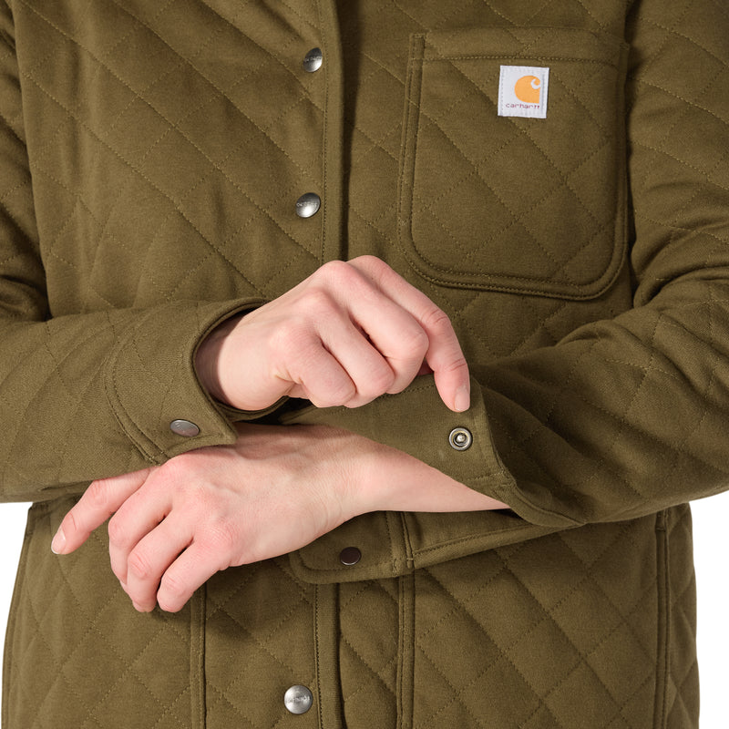 Women's Paxton Quilted Shirt Jac | Burnished Logs