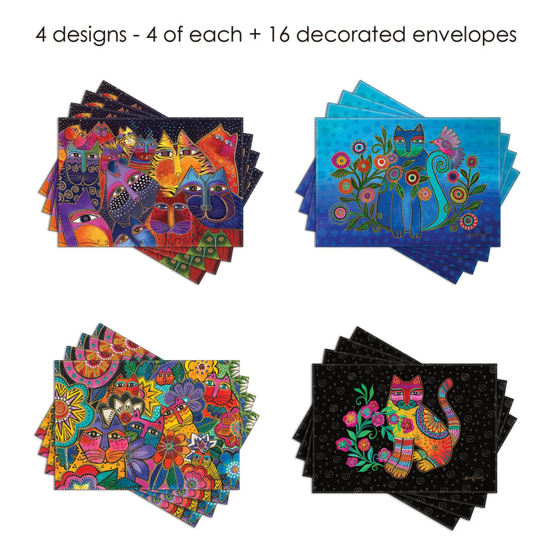 Note Cards Gift Pack | Laurel Burch Cats