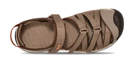 Brown sandal on a white background.
