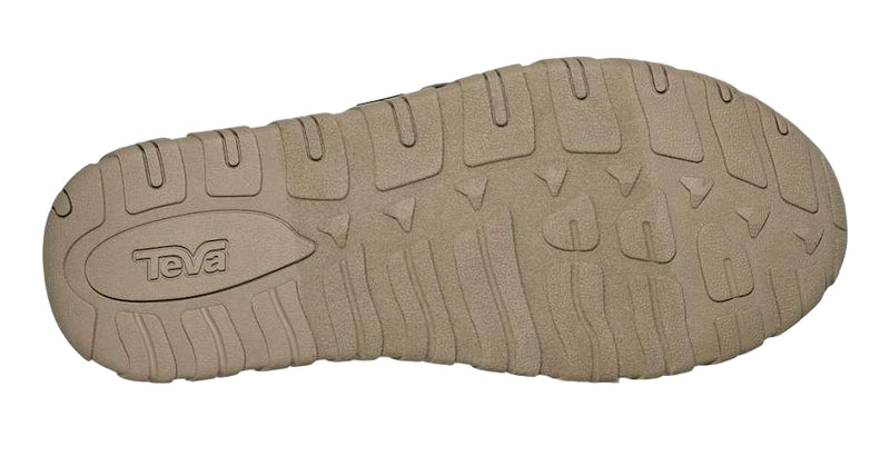 Tan shoe sole with Teva logo on a white background
