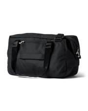 A black duffel bag