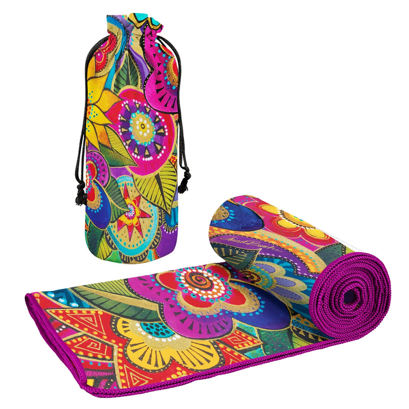 Oversized Beach Towel 40x63" - Microfiber, Quick-Dry with Drawstring Pouch