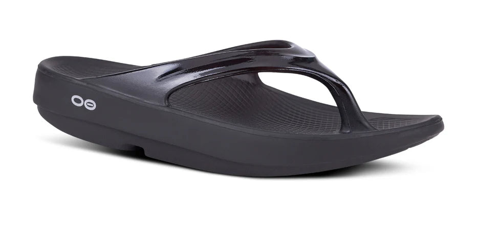 Oofos Womens OoLala Flip Flop | BLK/BLK